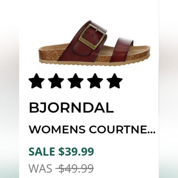 BJORNDAL Sandals leather slide on - Picture 5 of 5